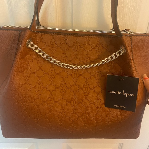 NWT Nanette Lepore brown purse - Picture 4 of 4
